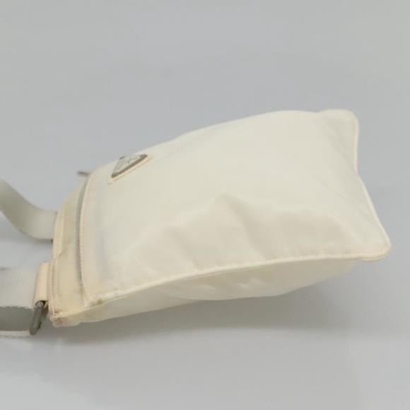 PRADA Shoulder Bag Nylon White Silver Auth hk2216 - Picture 4 of 16